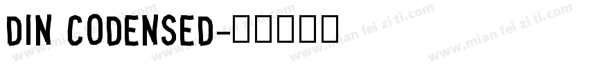 din codensed字体转换